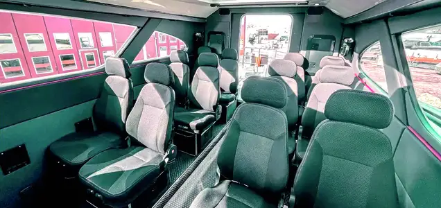 Marell M15 tour boat uses C7 Pro seats for the passengers