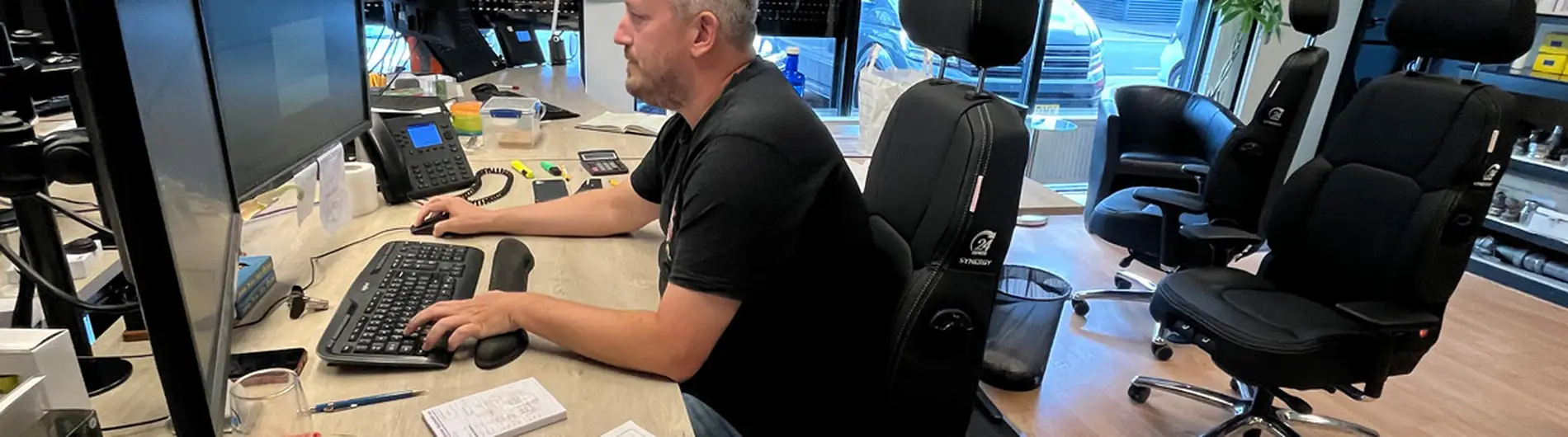 UnitedSeats C8 bureaustoel leer