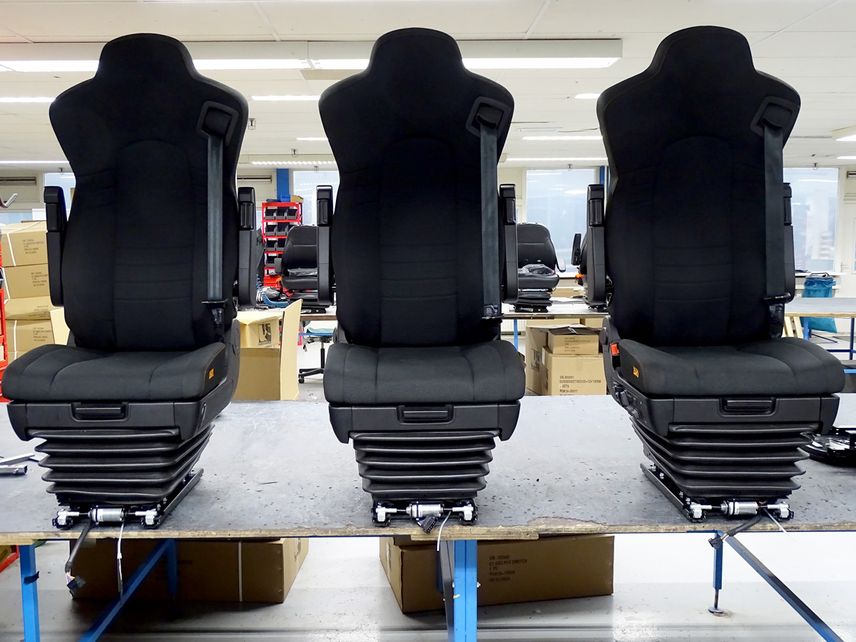 Modification of ISRI Memory seat for Iveco lorry