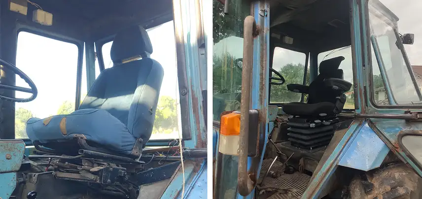 UnitedSeats Rancher seat in very old belarus tractor