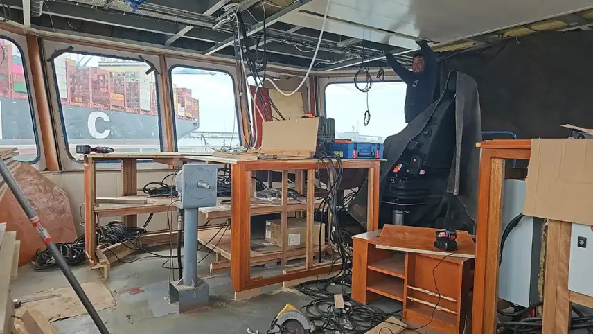 UnitedSeats MGV120/C8 Pro fitted in fishing boat