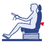 Juiste zithouding trekkerstoel