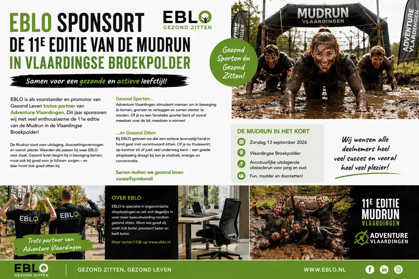 mudrun vlaardingen 11e editie sponsoring eblo
