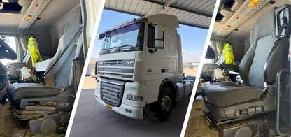 UnitedSeats dealer Afsir installs Voyager C70 in DAF truck