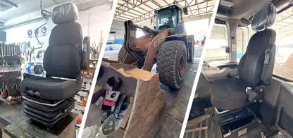 UnitedSeats dealer Asfir completes seat installation in Case wheeled loader