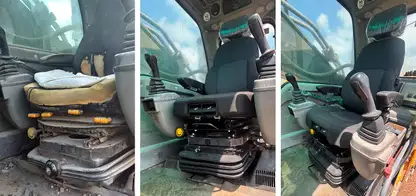 UnitedSeats dealer Asfir makes a total rebuild of a Volvo excavator seat with UnitedSeats C8 Pro seat