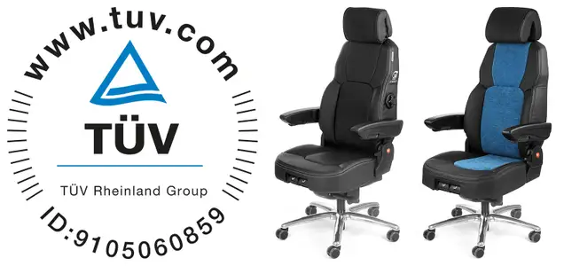 C8 Pro 24/7 office chair successfully passed the TÜV 24/7 test