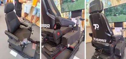 UnitedSeats dealer Sumsertech builds pod-mounted seat for forestry simulator