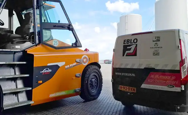 Maatwerk in de cabine: zitoplossingen voor twee 16-tons Linde heftrucks