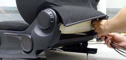 More back support with built-in lumbar support