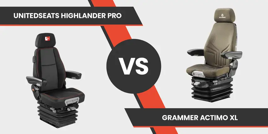 Vergelijking UnitedSeats Highlander Pro en Grammer Actimo XL