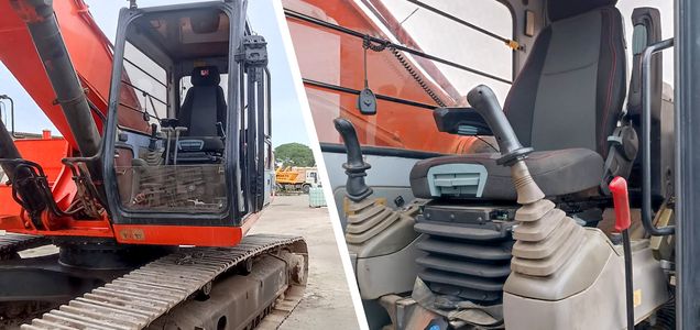 UnitedSeats Highlander Pro ingebouwd in Hitachi graafmachine