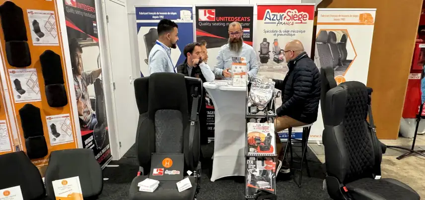 UnitedSeats dealer Azur Siège France represents UnitedSeats at the Solutrans show in Lyon