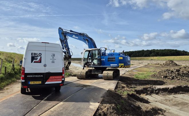 Graafmachine KWS en EBLO op locatie