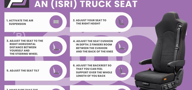 How to correctly adjust an ISRI truck seat
