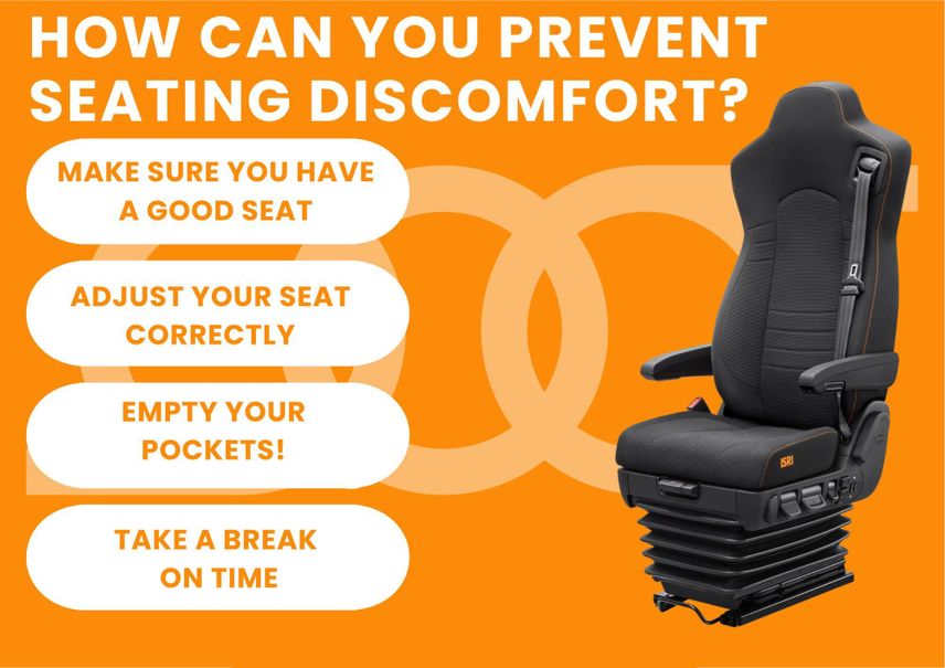 how can you prevent seating discomfort