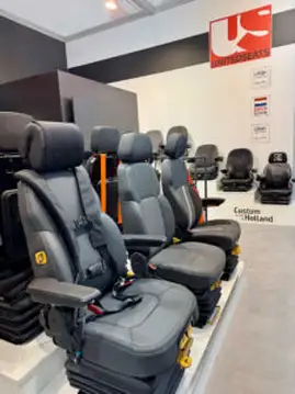 Seating manufacturer UnitedSeats displayed seats at the Bauma exhibition