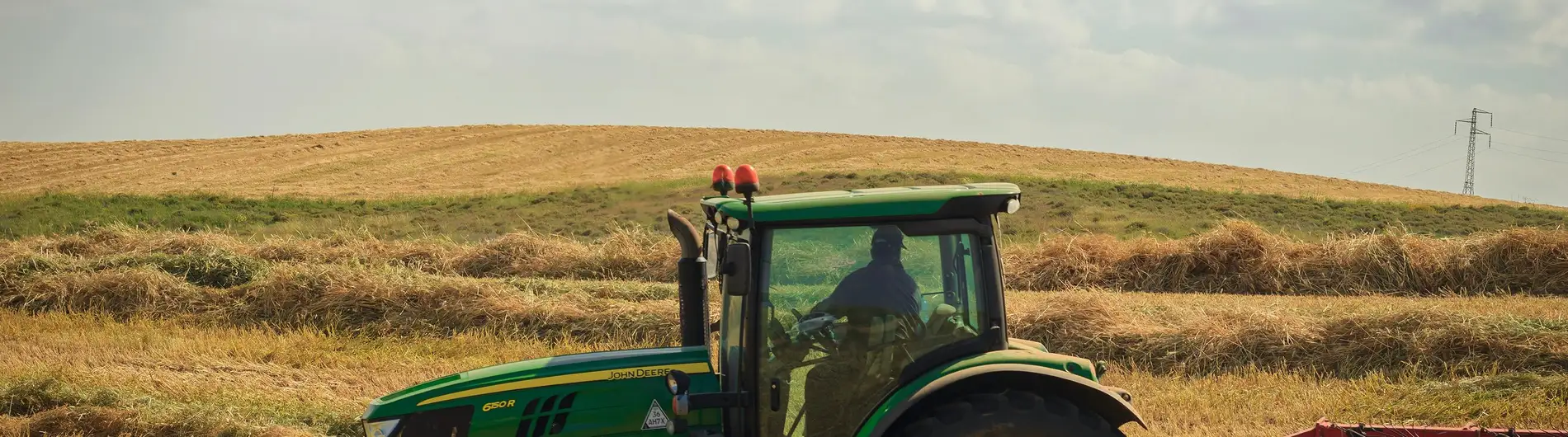 John Deere tractor met trekkerstoel