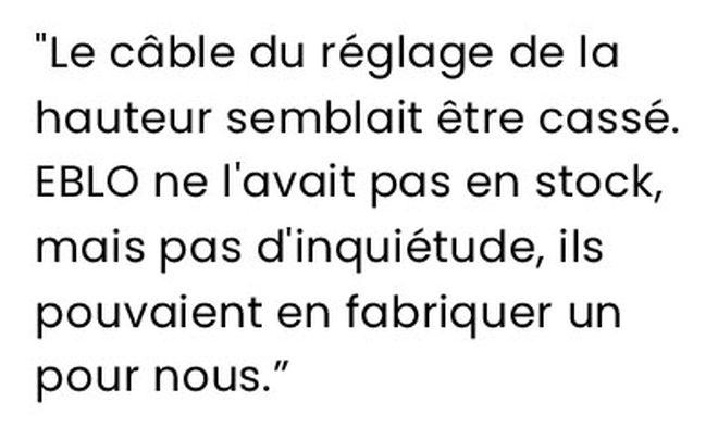 Le service EBLO est une bouffée d'air frais