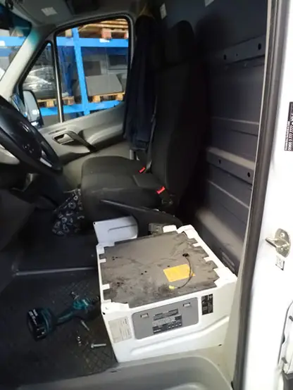 Inbouw scheel autostoel