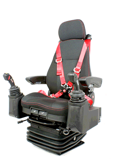 UnitedSeats seat with 4 point seat belt