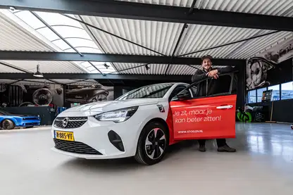 Je zit, maar je kan beter zitten, bedrijfsauto EBLO