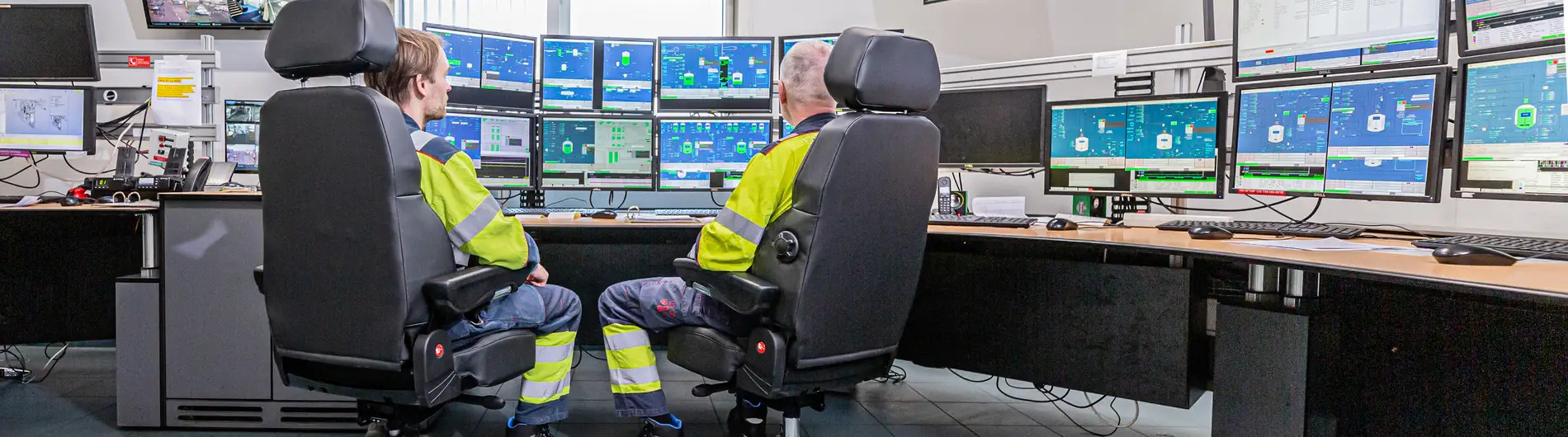UnitedSeats ergonomic office chairs for 24/7 control room