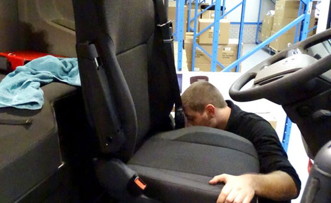Sedile ISRI su misura per camion Volvo
