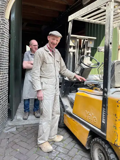 Traditionsmüller Mühle freute sich über den neuen UnitedSeats Staplersitz