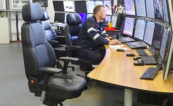 ergonomic seating solution for 24/7 control room