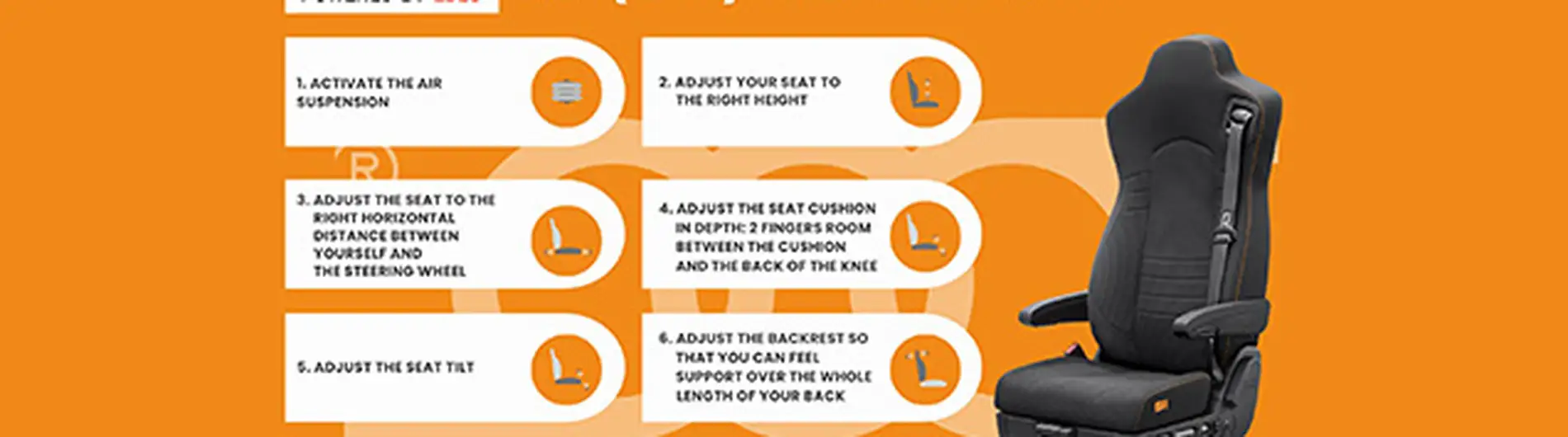 Comment régler correctement un siège de camion ISRI?