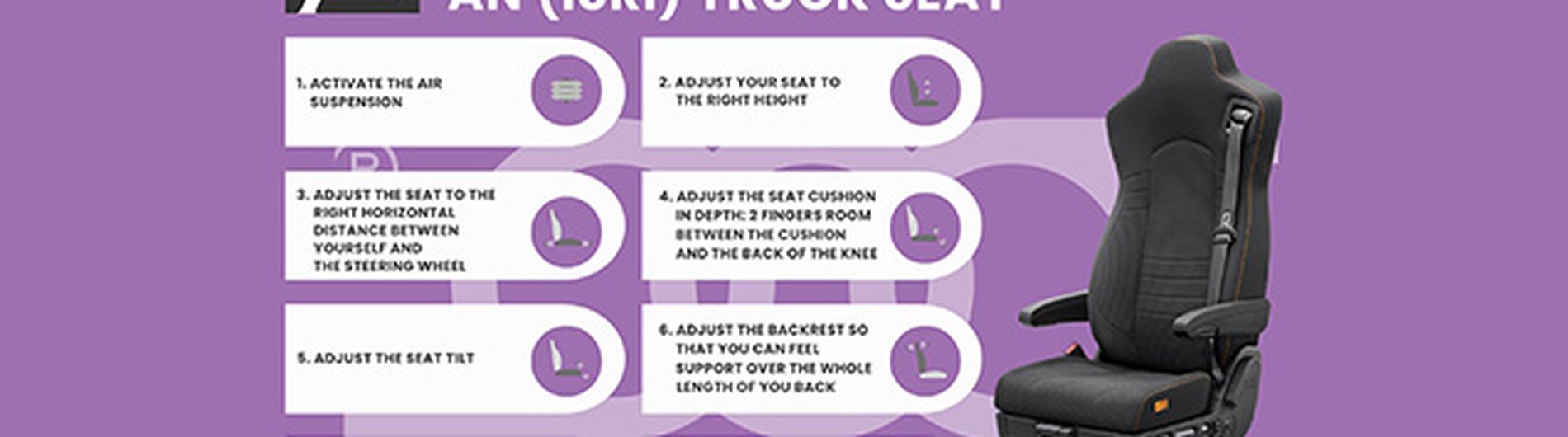 How to correctly adjust an (ISRI) truck seat