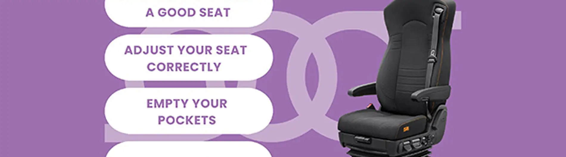 Wie vermeidet man Sitzbeschwerden, wenn man lange auf einem Lkw-Sitz sitzt?