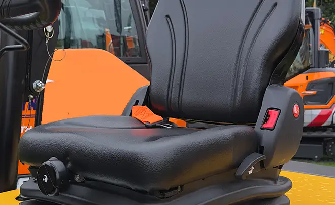 MGV55 construction seat for Mecalac dumpers