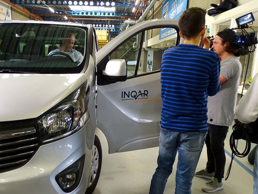 Opname RTL Transportwereld bij EBLO Seating