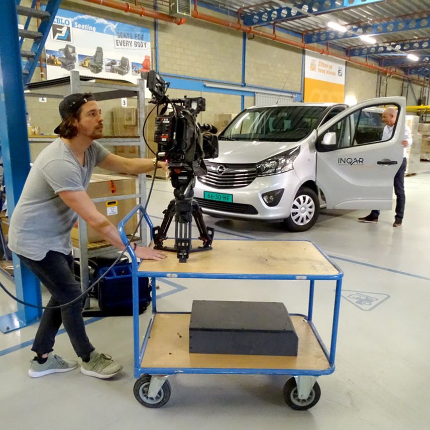 Opname RTL Transportwereld bij EBLO Seating