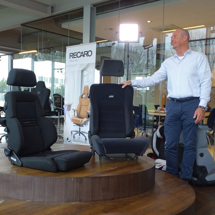 Opname RTL Transportwereld bij EBLO Seating