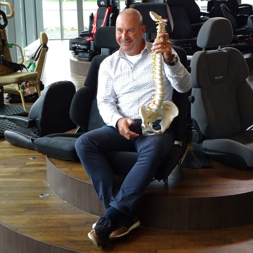 Opname RTL Transportwereld bij EBLO Seating