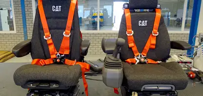Sièges caterpillar bulldozer ceinture de sécurité quatre points