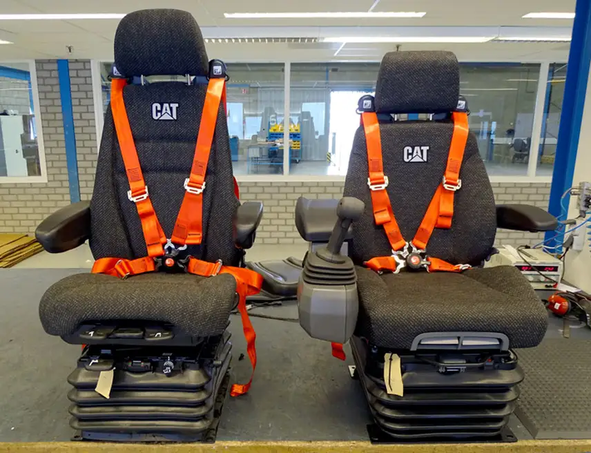 Sièges caterpillar bulldozer ceinture de sécurité quatre points