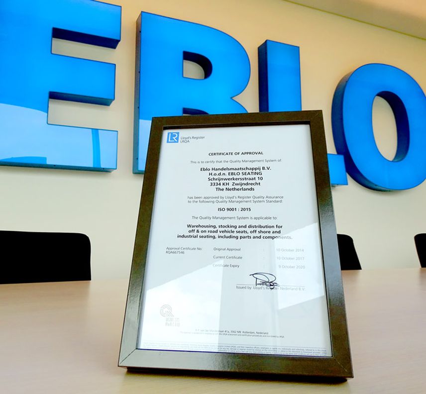 Certificaat ISO 9001:2015