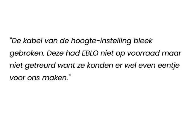 Quote klant camper