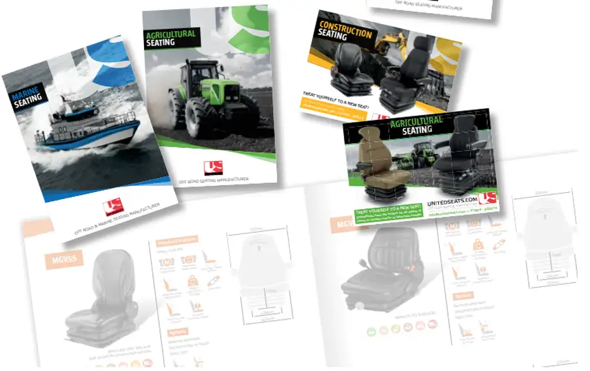UnitedSeats Salesmateriaal