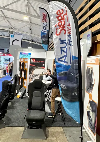 UnitedSeats dealer Azur Siège France represents UnitedSeats at the Solutrans show in Lyon