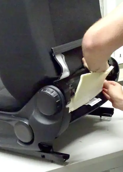 More back support with built-in lumbar support