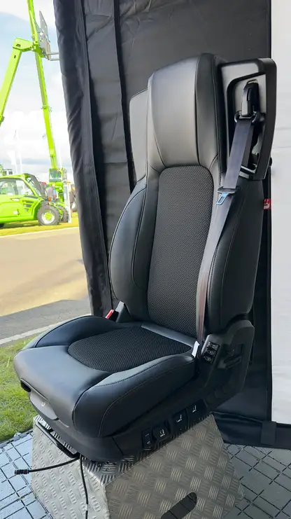 UnitedSeats dealer Thomas Scott at Scotplant 2024 with Voyager seat