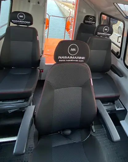 UnitedSeats Spanish dealer Sumsertech fitted UnitedSeats seats at pilot boat