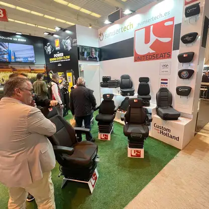 UnitedSeats displaying at FIMA international agricultural show in Zaragoza