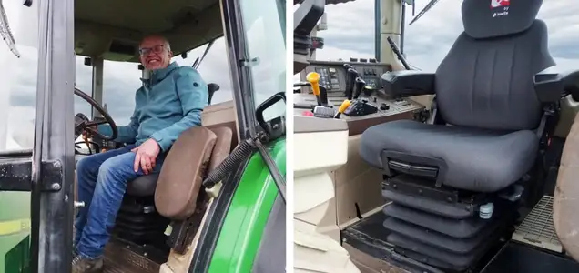 Rancher Pro the perfect tractor seat for John Deere 6810