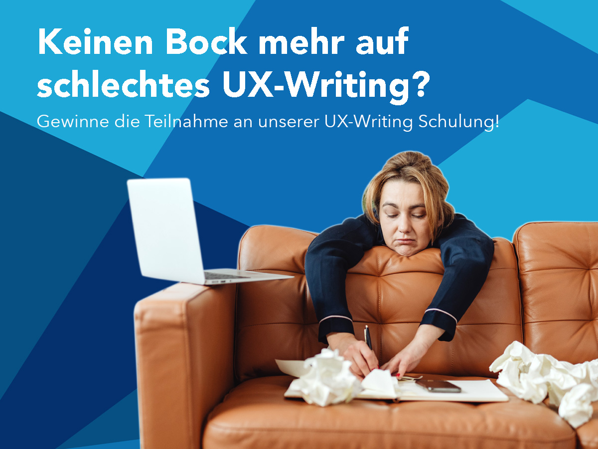 Gewinnspiel UX User Experience Writing Schulung Linz Österreich Deutschland Schweiz